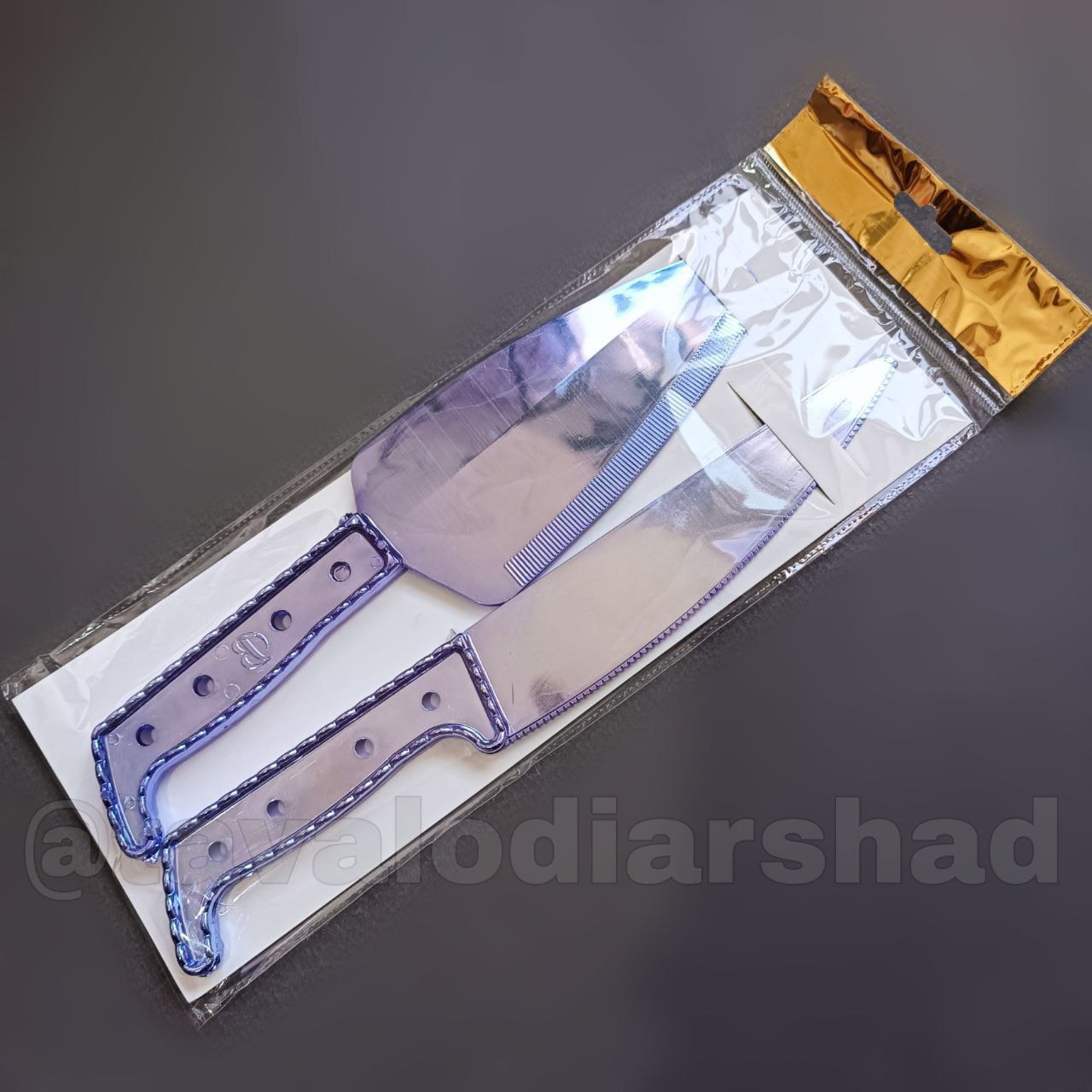 کارد کیک بری متالایز بنفش