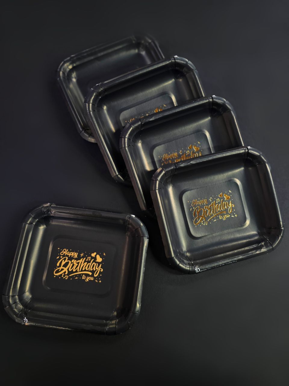 پیش دستی پاستیلی طلاکوب مشکی