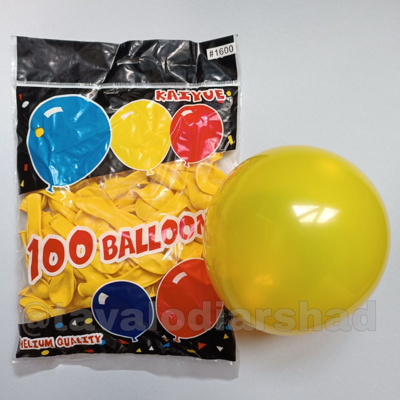 بادکنک ۶ اینچ کایو زرد