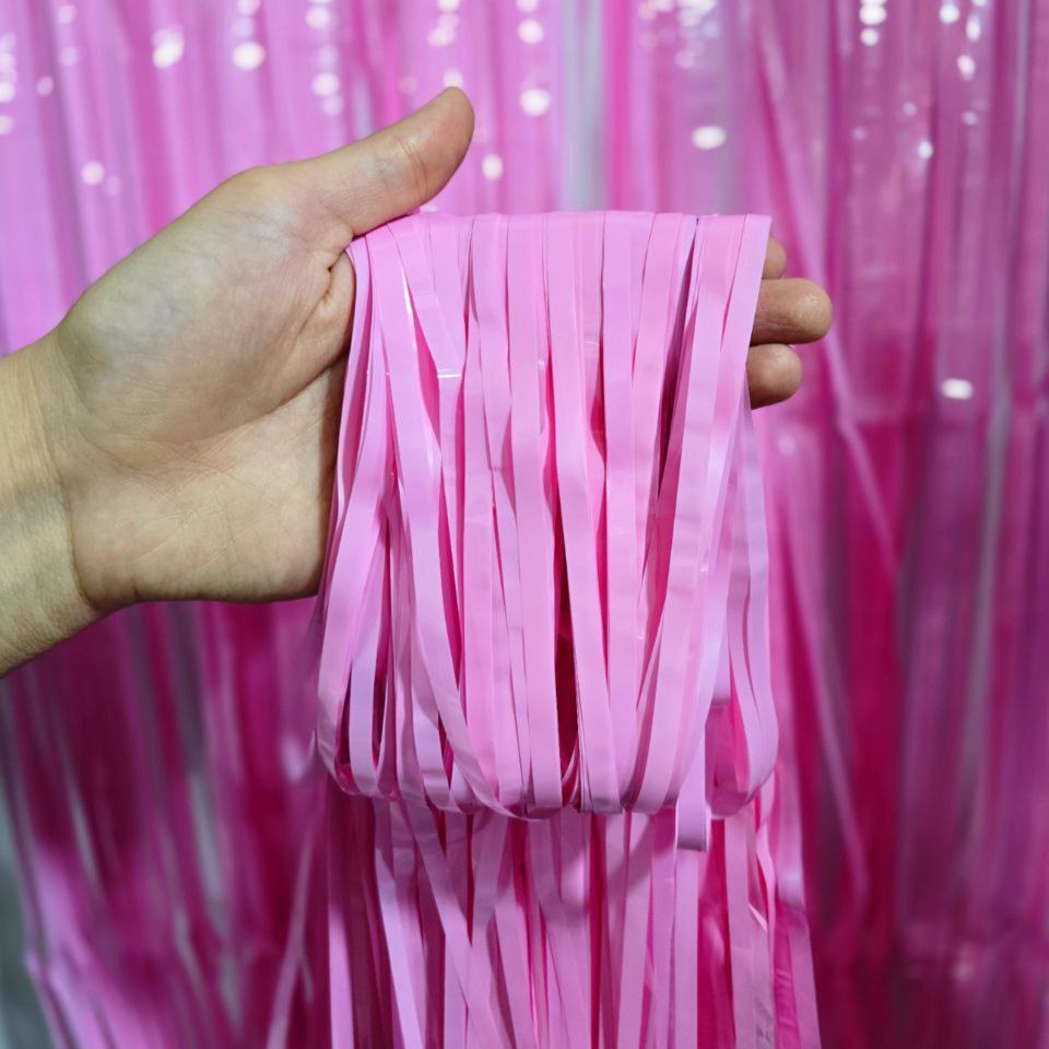 پرده پاستیلی چسب دار صورتی