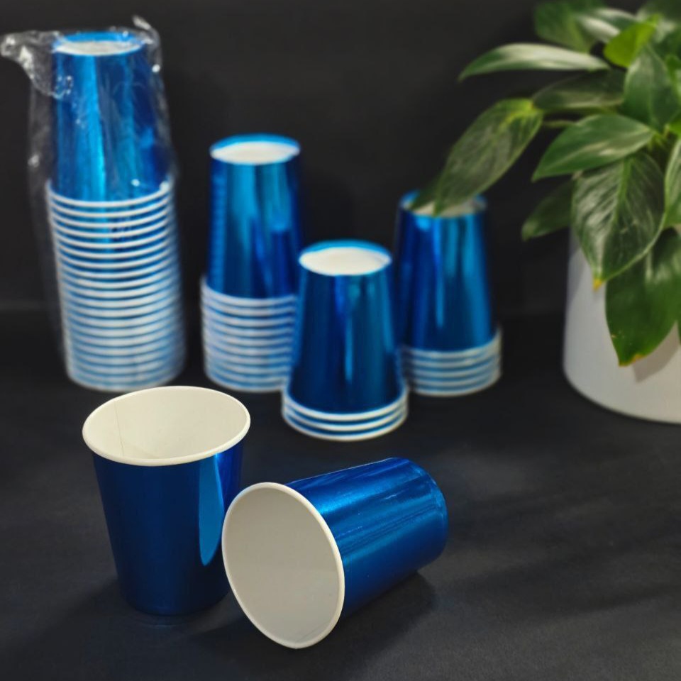 لیوان متالایز آبی