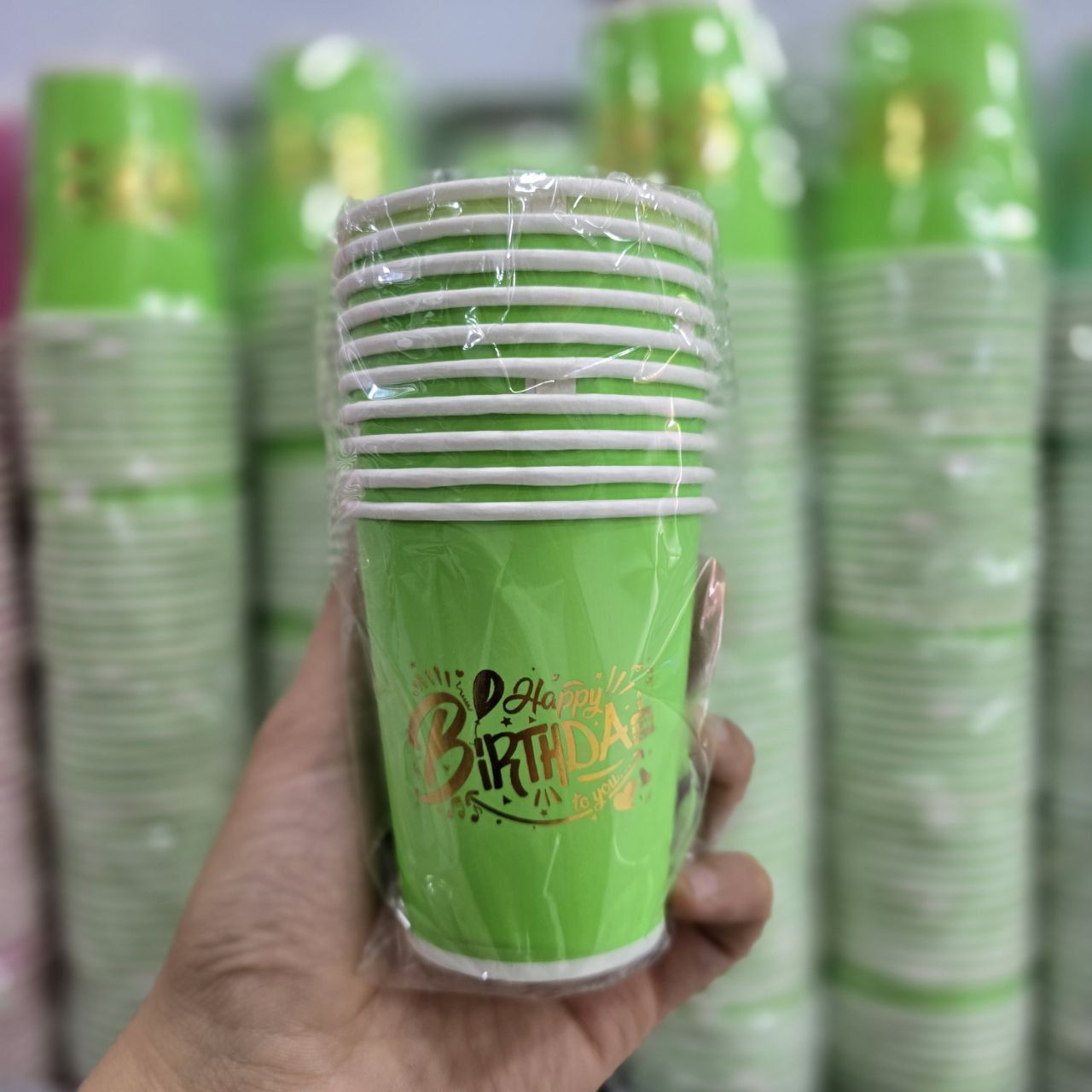 لیوان پاستیلی طلاکوب سبز