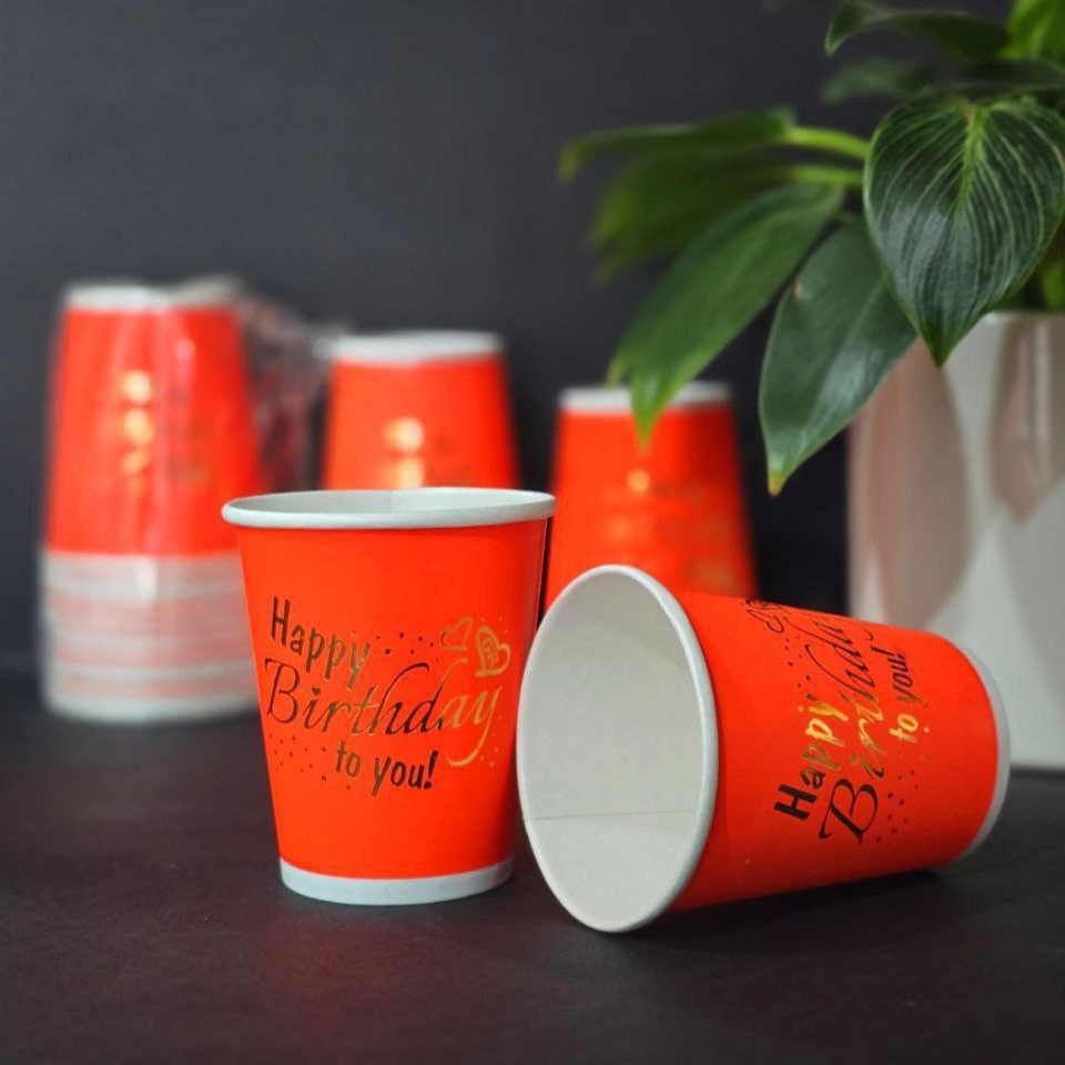 لیوان پاستیلی طلاکوب نارنجی