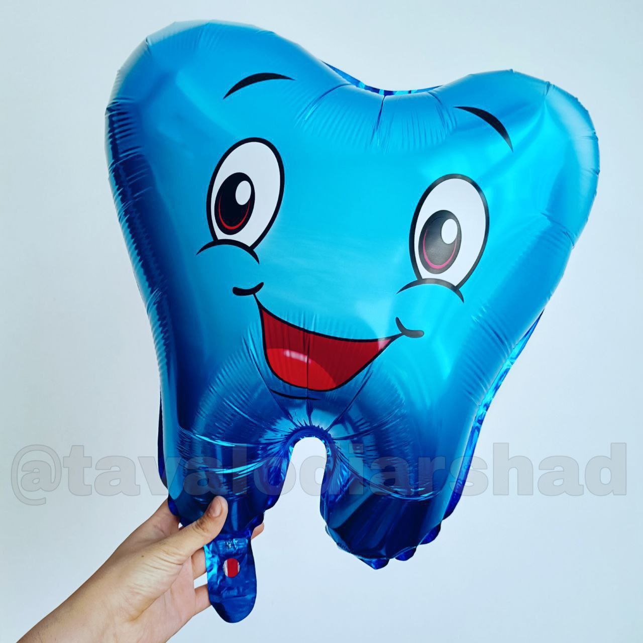 بادکنک فویلی دندان آبی