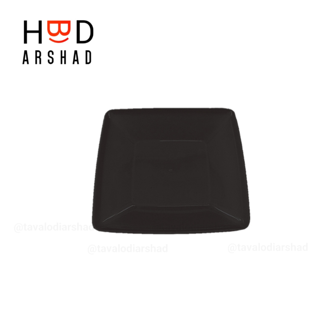 بشقاب یکبارمصرف کیک خوری لوکس کوشا(مشکی-بسته 6 عددی)