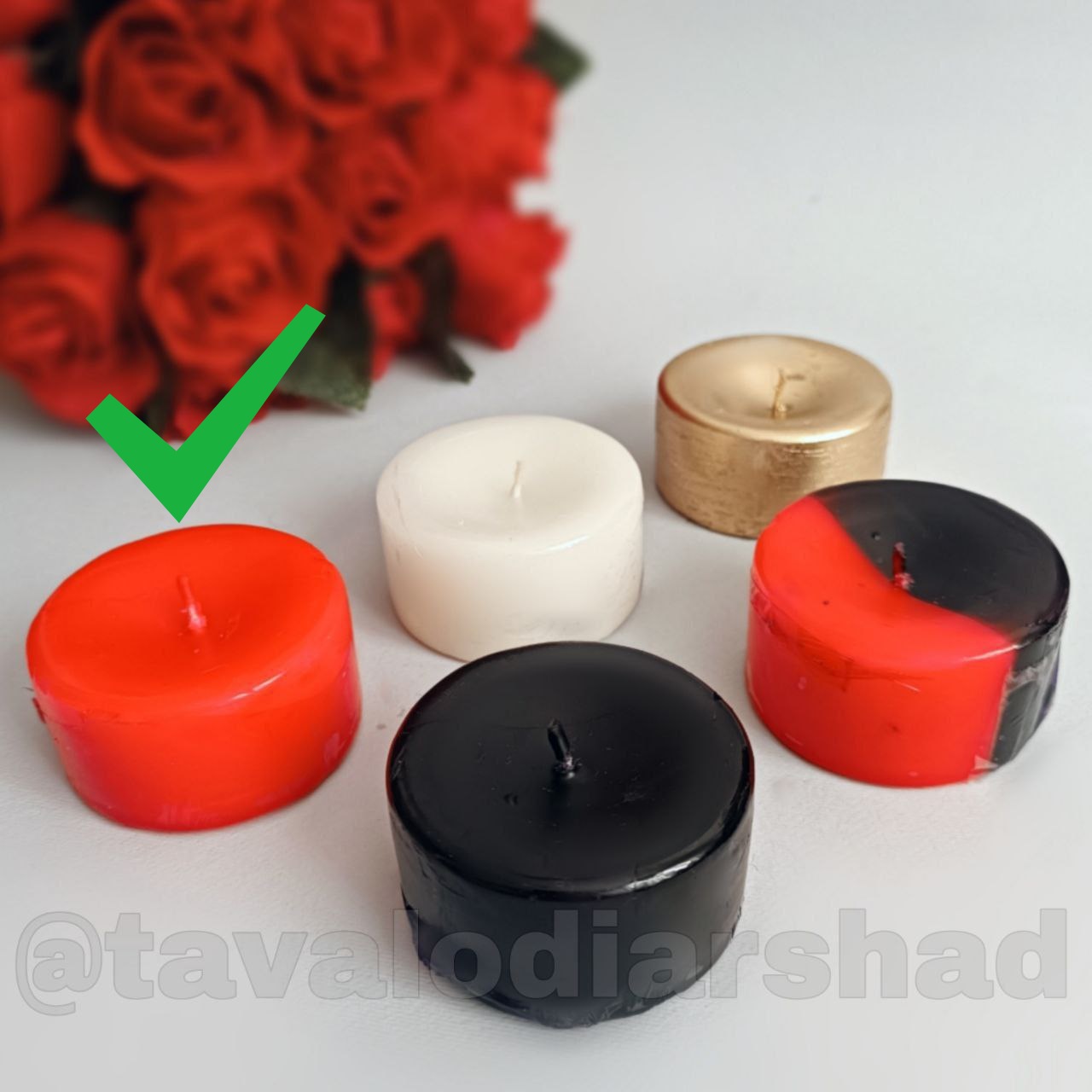 شمع روی آب کوچک قرمز